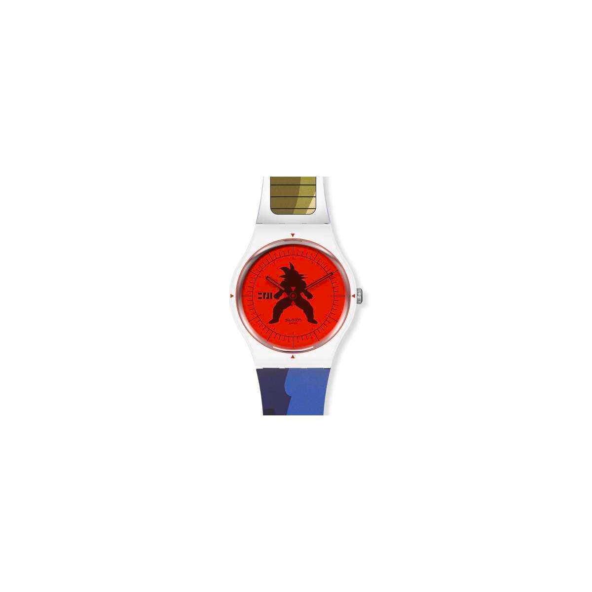 Swatch X Dragonball Z Vegeta Orologio Unisex Quadrante Rosso