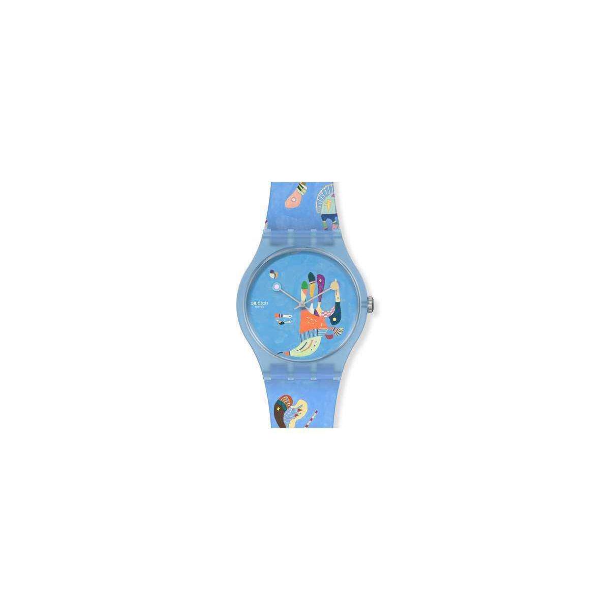 Watches Swatch x Centre Pompidou, Blue Sky By Vassily Kandinsky UOZ342