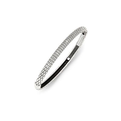 Giovanni Raspini / Pixie / bracciale bangle rigido texture / argento