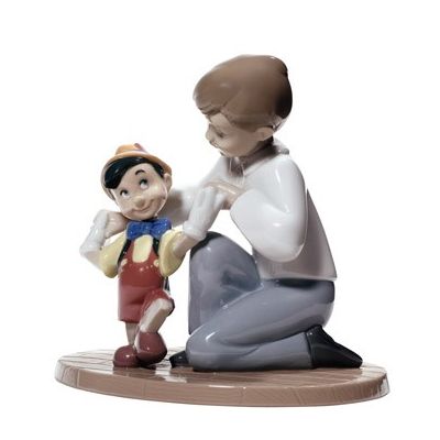 Nao / Sculptures / Pinocchio's First Step – Il primo passo di Pinocchio / statua / porcellana / lucida