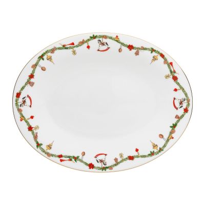 Hutschenreuther / Nora Christmas / Piatto Ovale 36 cm / porcellana