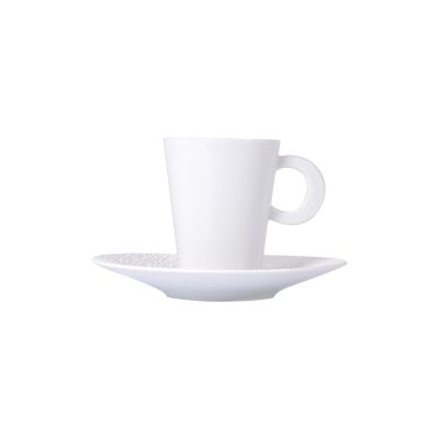 Bernardaud / Ecume / tazza caffè con piattino / porcellana