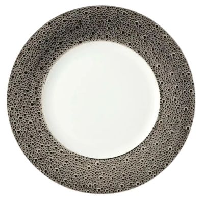 Bernardaud / Ecume Platine / piatto presentazione 31,5 cm / porcellana