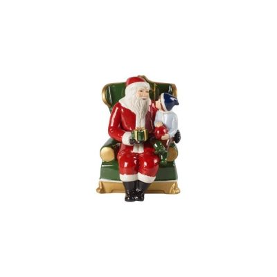 Villeroy & Boch / Christmas Toy's / Babbo Natale su poltrona / porcellana