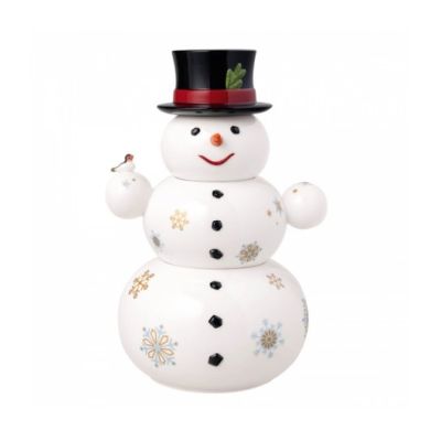 Villeroy & Boch / Christmas Toys Memory / barattolo pupazzo di neve / porcellana