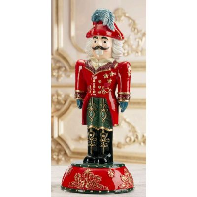 Fitz and Floyd / Nutcrackers / Schiaccianoci Rosso 40 cm / ceramica dipinta a mano