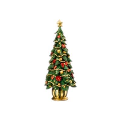 Palais Royal / Glamour / Albero Tradizionale Verde con Addobbi 33 cm / resina