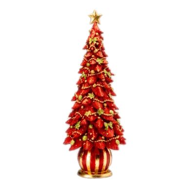 Palais Royal / Glamour / Albero Red Citron con Addobbi 43 cm / resina