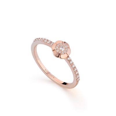 Buonocore / anello / oro rosa e diamanti bianchi