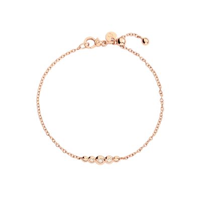 DoDo / Bollicine / bracciale / oro rosa 9 kt e diamanti