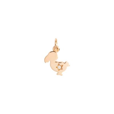 DoDo / 30 Years Celebrations / charm Dodo Junior limited edition / oro rosa 9 kt e diamante