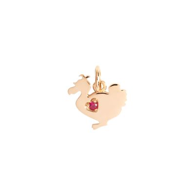 DoDo / 30 Years Celebrations / charm Lady Dodo limited edition / oro rosa 9 kt e rubino