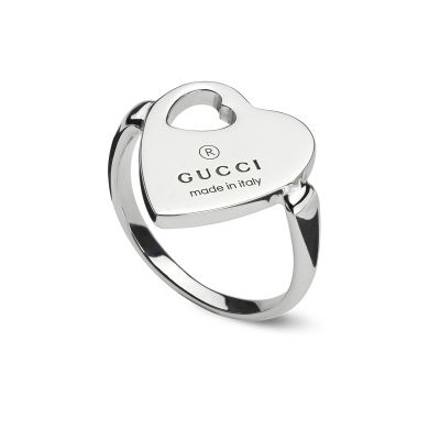 Gucci / Trademark / anello con cuore / argento 