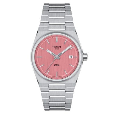 Tissot PRX / orologio unisex / quadrante rosa / cassa e bracciale acciaio