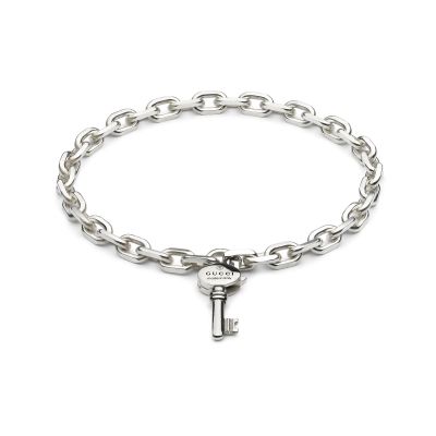 Gucci / Trademark / bracciale a catena con chiave / argento 