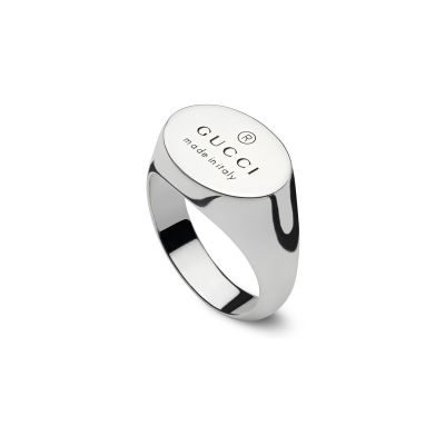 Gucci / Trademark / anello ovale / argento 