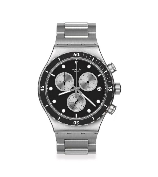 Swatch chrono outlet nero